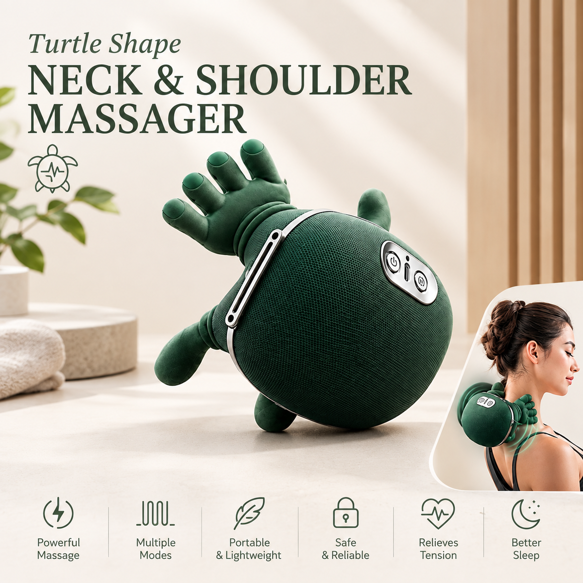 Turtle Shape Neck & Shoulder Massager