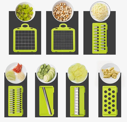 16-in-1 Vegetable Chopper & Slicer with Container – Multi-Function